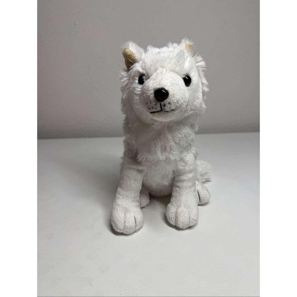 Unipak Arctic Fox Plush Toy Stuffed Animal Dog Fox Wolf White 10"
